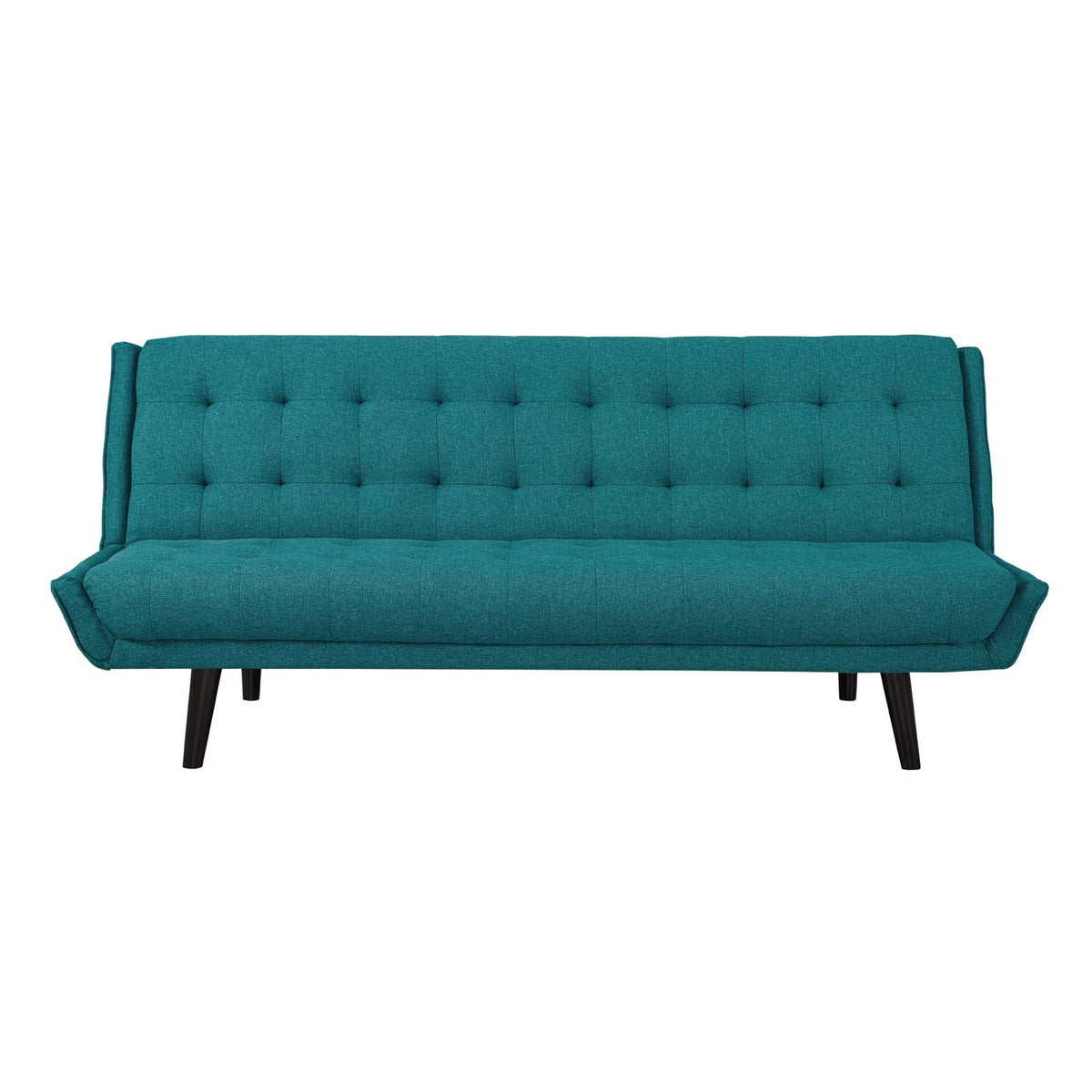 Aqua Blue Fabric Tufted Sofa Bed S649780