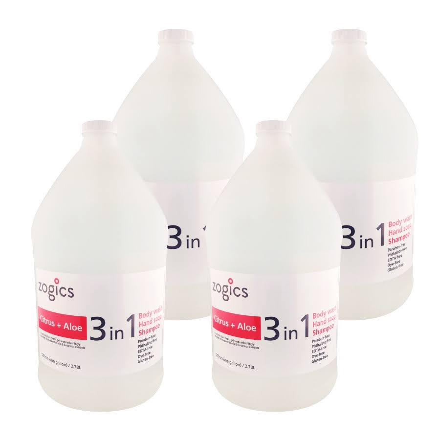 3 in 1 Body Wash, Hand Soap & Shampoo, Citrus + Aloe Q30510