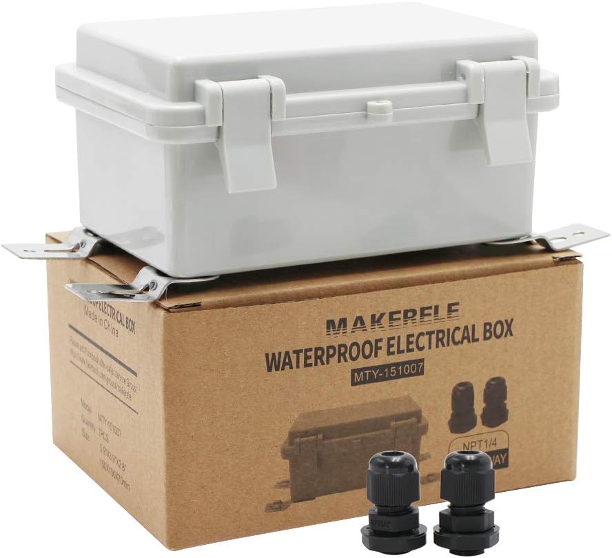Waterproof Electrical Box with Lock and Wall Bracket M592595