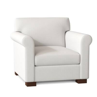Wide Armchair Classic Bleach White I411235