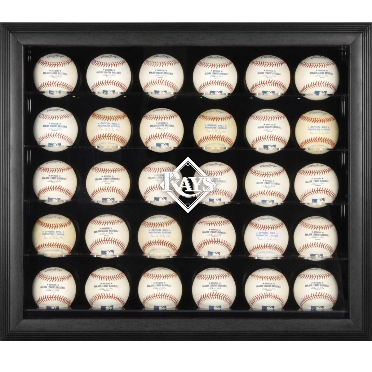 Black Framed 30-Ball Display Case N56485