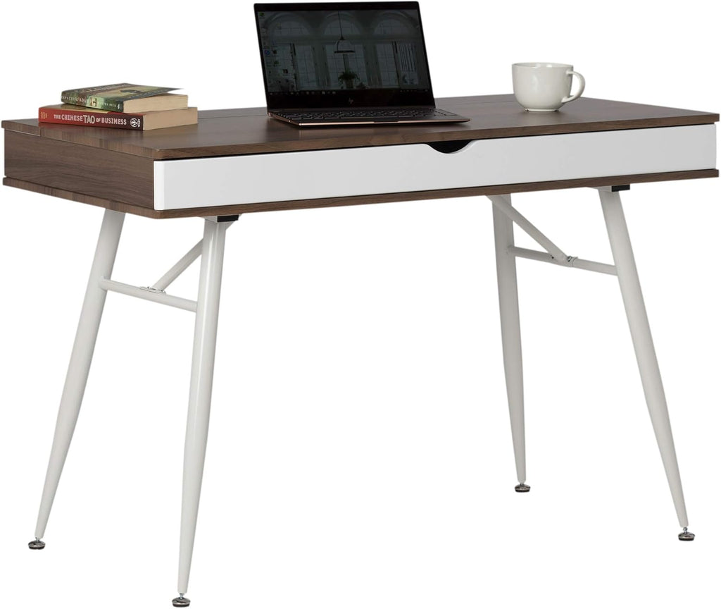 Black Graphite Ashwood Desk with Storage Compartments G871030