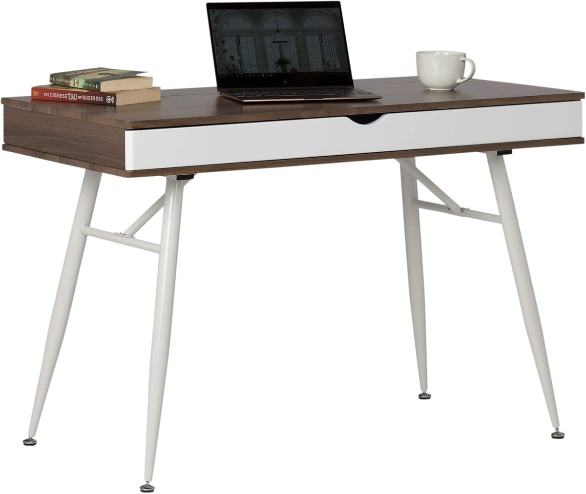 Black Graphite Ashwood Desk with Storage Compartments G871030