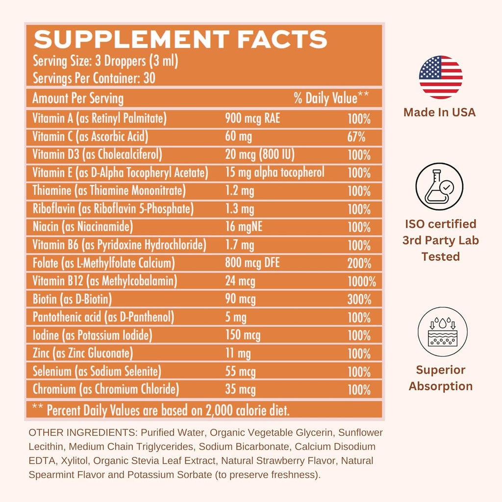 3 FL Oz Liquid Multivitamin Drops F232