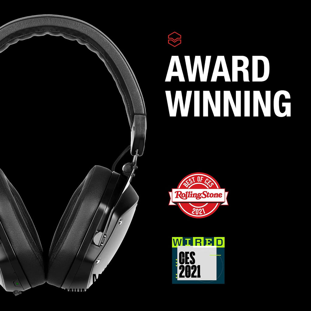 Matte Black Noise Cancelling Wireless Over-Ear Headphones H89244