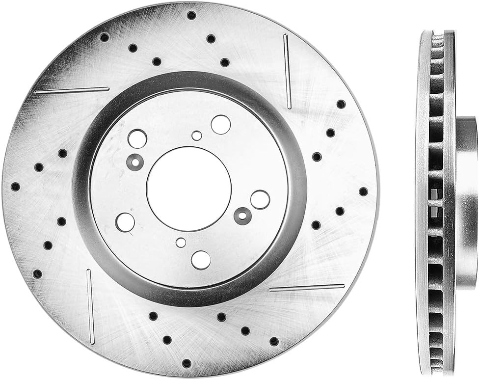 320mm Drilled & Slotted 5 Lug Rotors K386835
