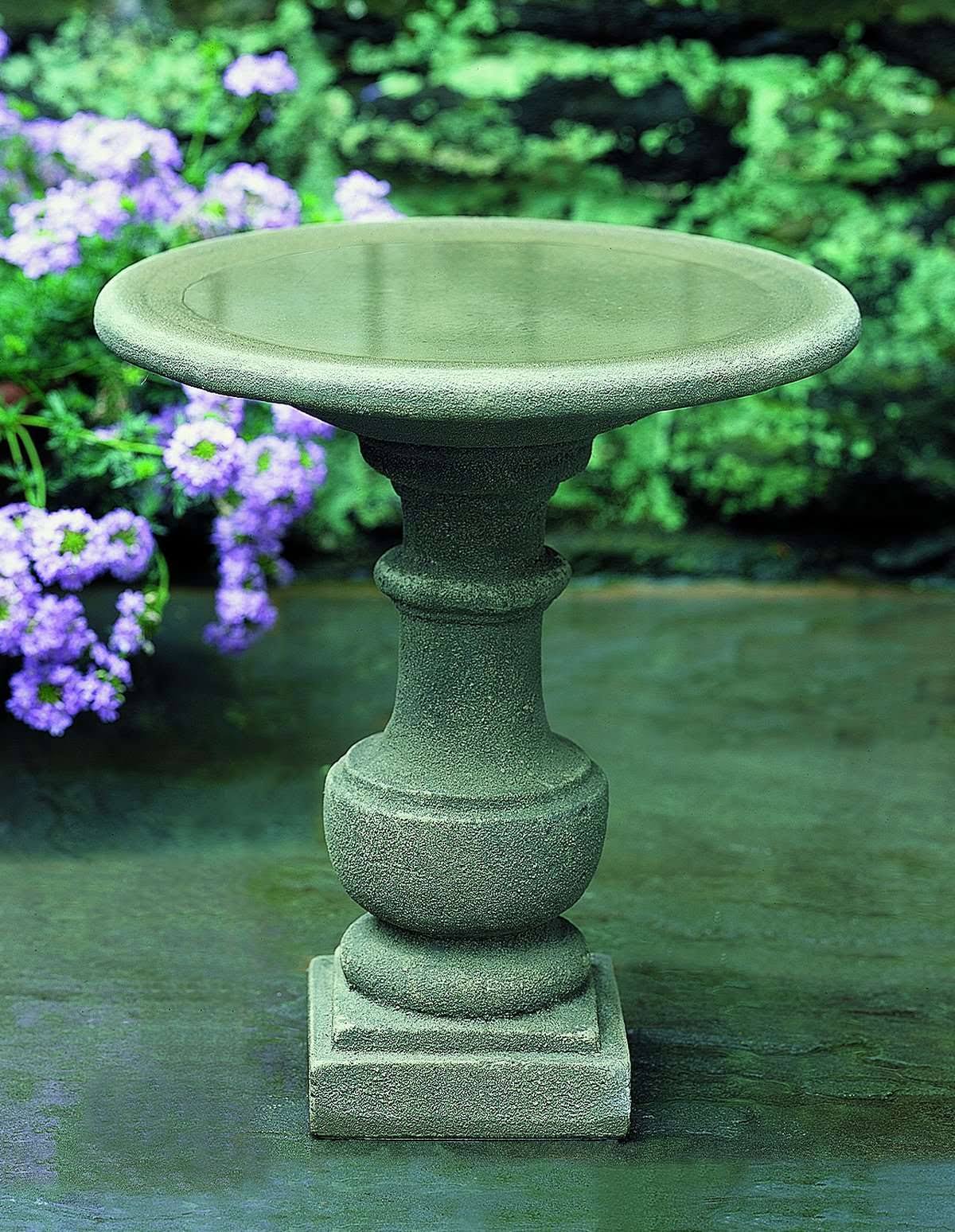 Aged Limestone Birdbath P389138