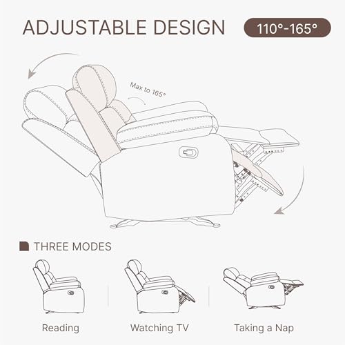 Brown Leather Manual Recliner Sofa P64904