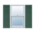 Vinyl Cathedral Top Open Louver Shutters E499254
