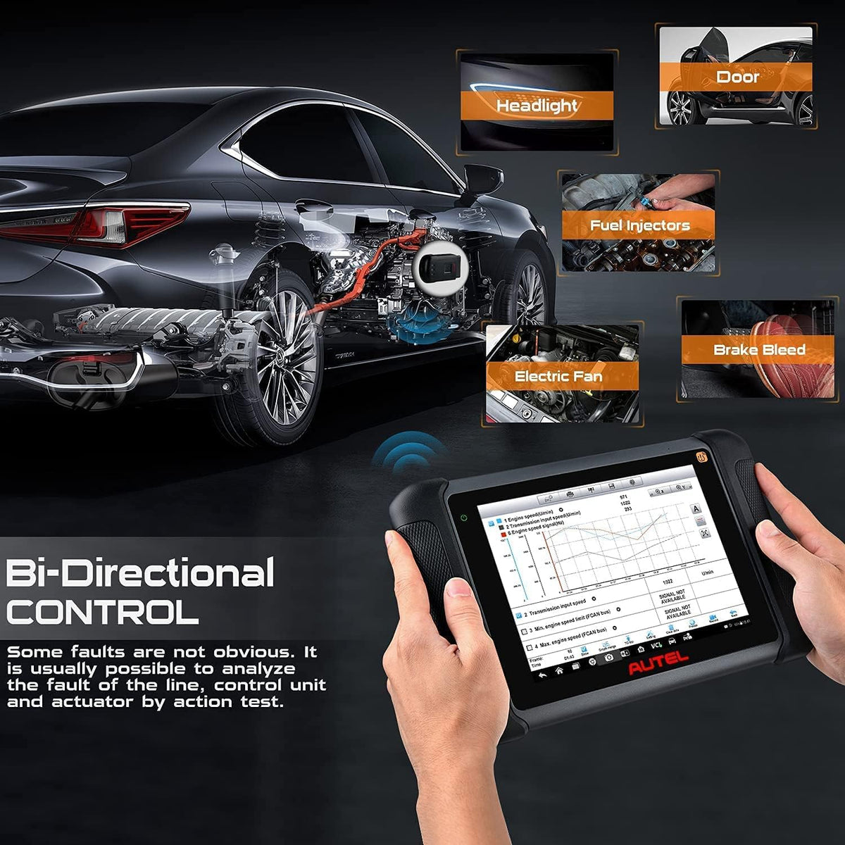 Diagnostic Scan Tool with TPMS and ECU Coding S856786