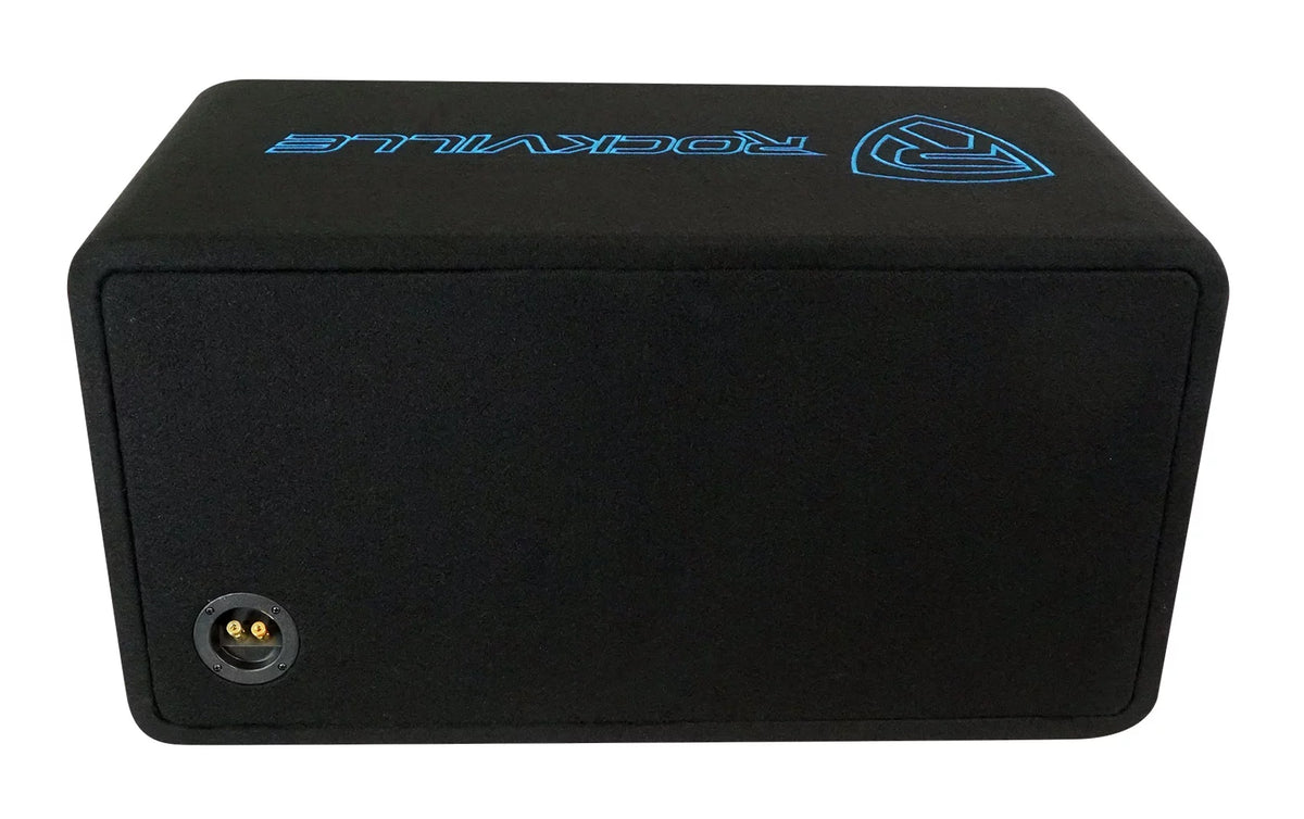 Dual 8" 1600w Loaded Car Subwoofer Enclosure with Amp U7989