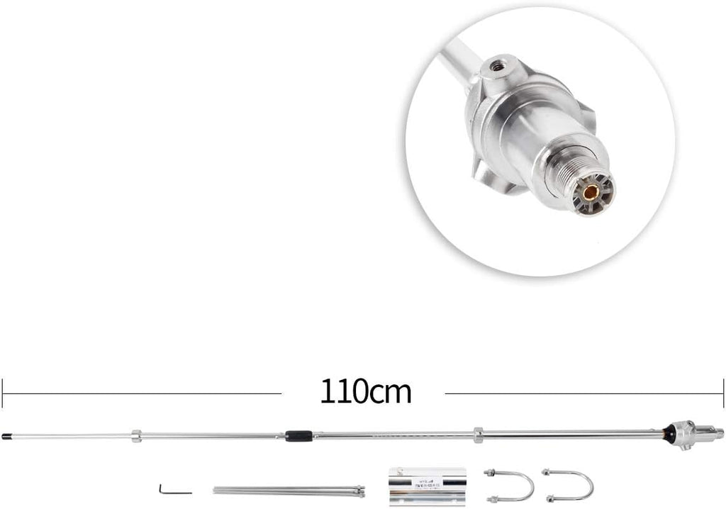 UHF Ham Amateur Base Station Antenna 70cm 390-470MHZ 100W 6.0dBi SO239 Connector A44070