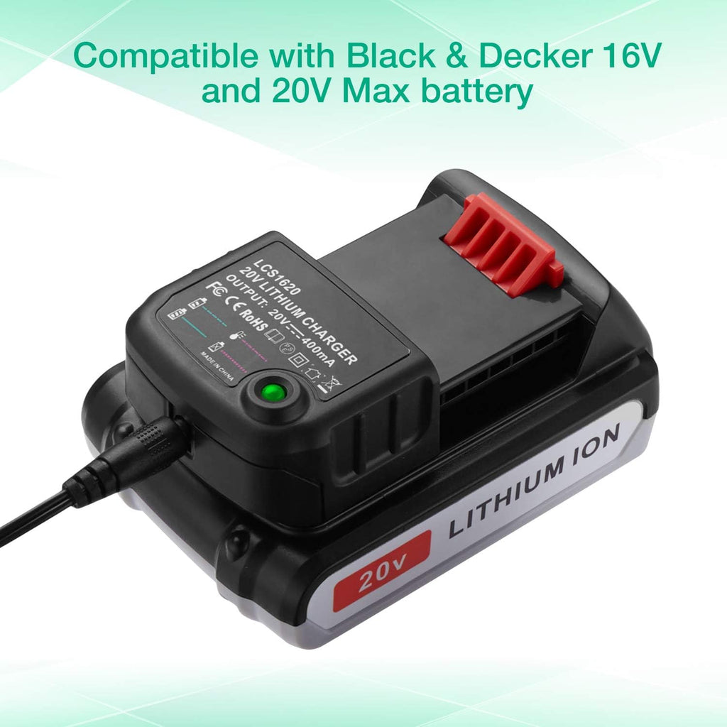 3.0Ah LBXR20 Battery 2Packs for Black & Decker 20V Max Li-ion Cordless Tool X10076