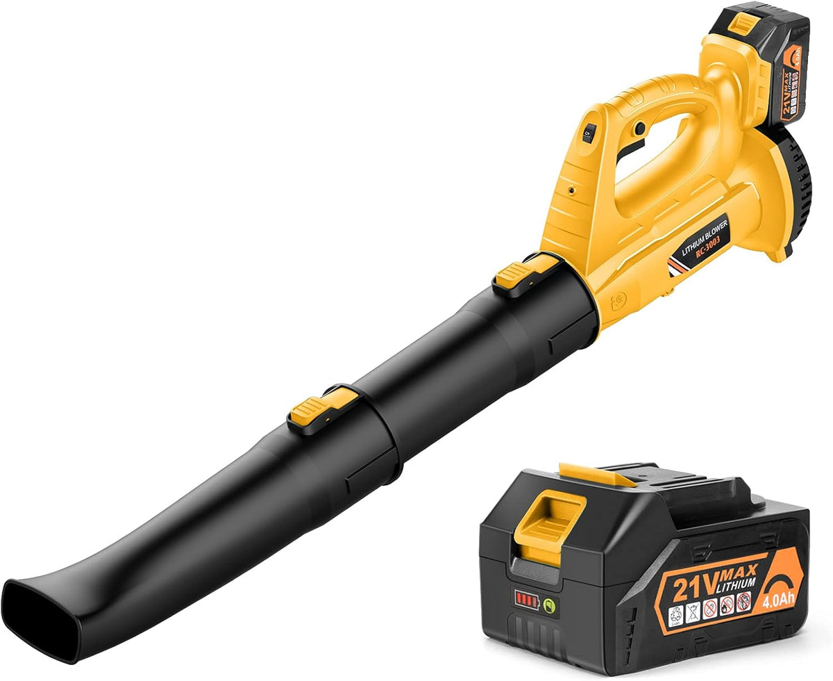 320 CFM 150 MPH Battery Leaf Blower with 4.0Ah Battery & Charger E9348