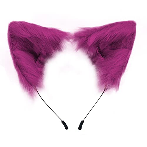 Faux Fur Cat Ears Headband N146