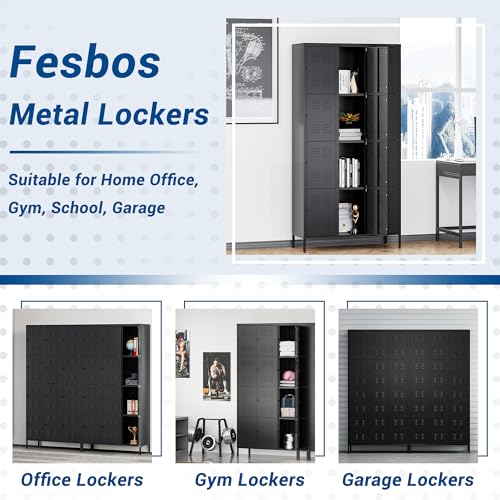 Blue Steel 3 Doors Metal Storage Locker G6243