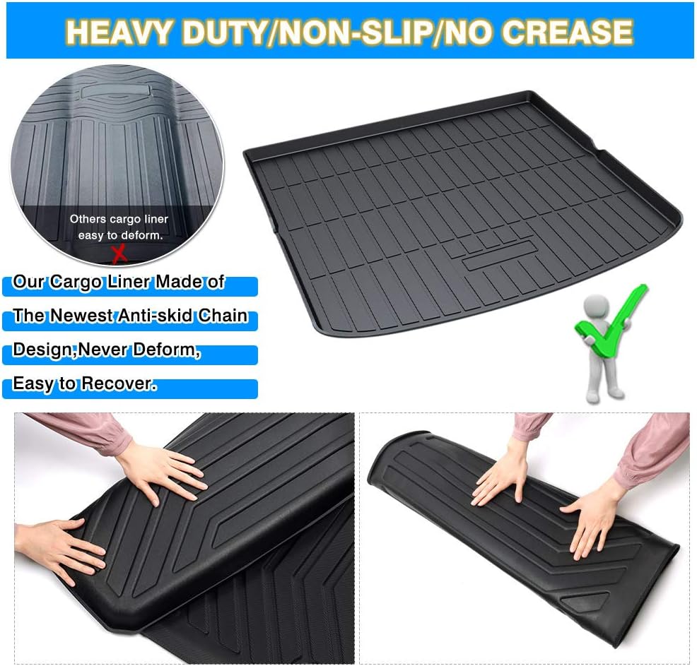 Custom Fit Cargo Liner Trunk Mat Pack of 2 W3049