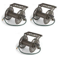 125 Foot Steel Garden Hose Wall Mounted Reel (3 Pack) T2949