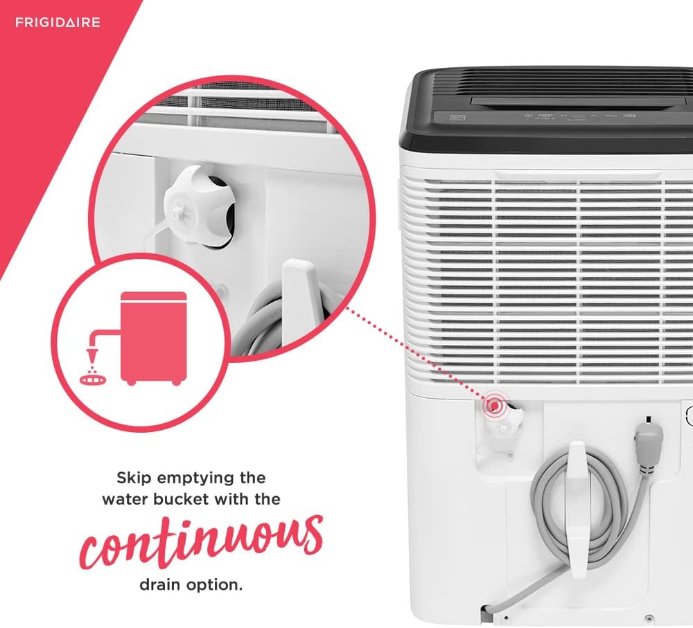 White 50 Pint Dehumidifier S63274