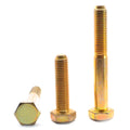 5/16x22-18 x 7/8x22 Grade 8 Hex Cap Screw Alloy Steel Yellow Zinc Plated M428675