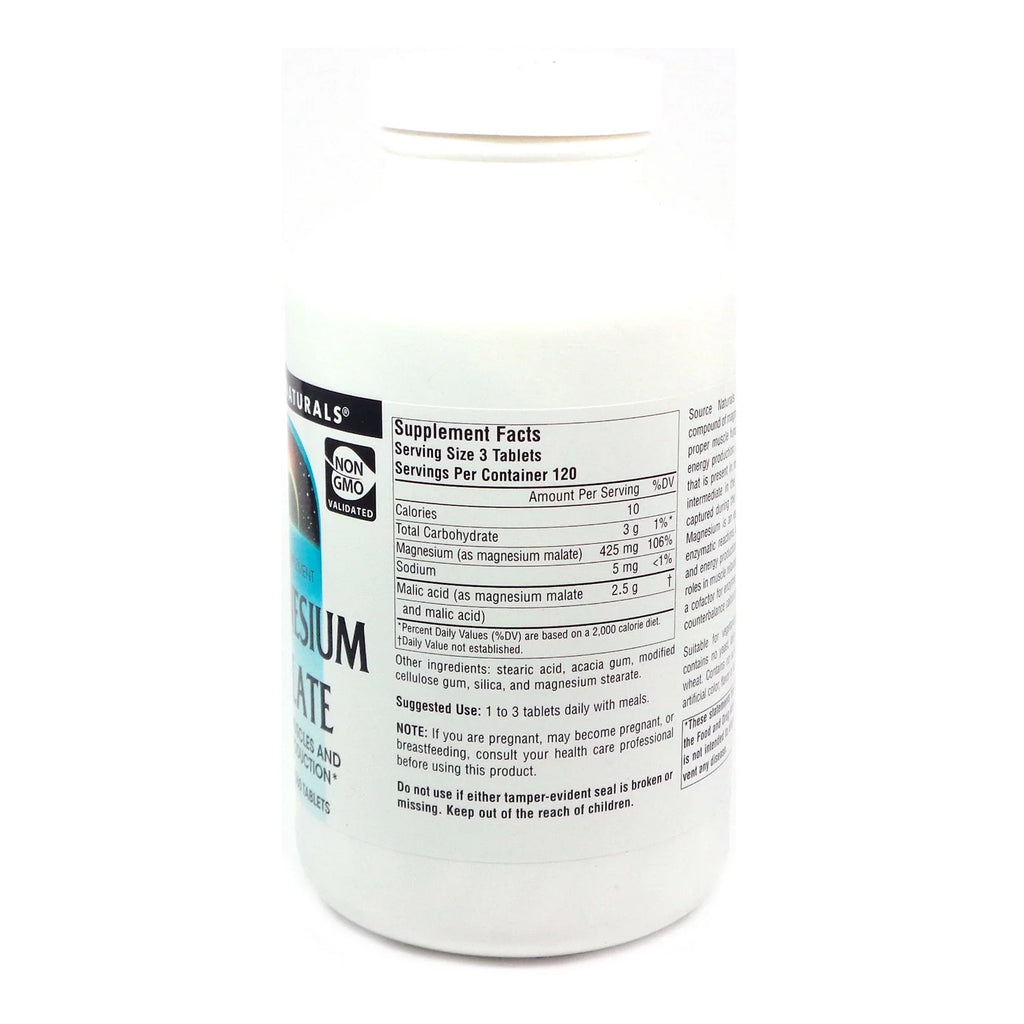 Magnesium Malate 1250 mg 360 Tablets S68439
