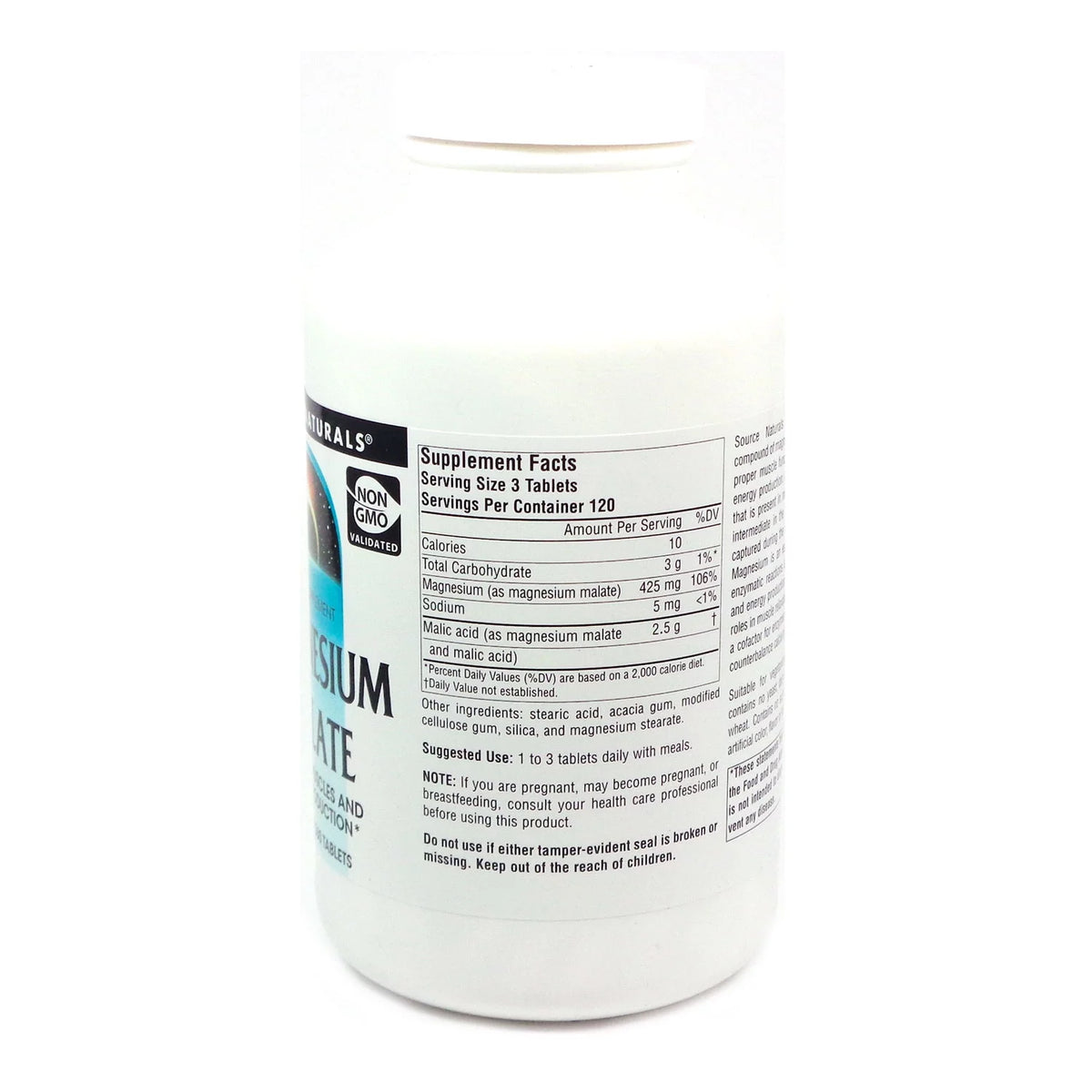 Magnesium Malate 1250 mg 360 Tablets S68439