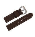 Brown 26mm Calfskin Leather Watch Strap W3715