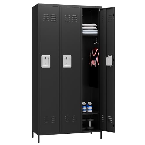 Blue Steel 3 Doors Metal Storage Locker G6243