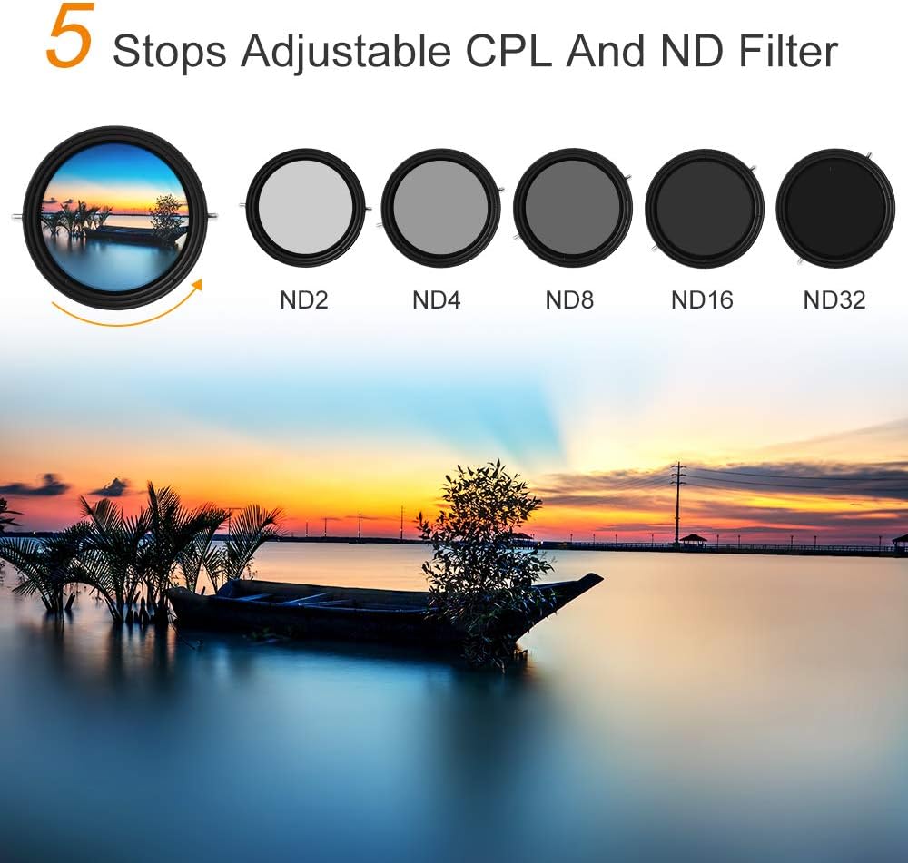 77mm Variable ND and CPL Filter 2 in 1 G454172
