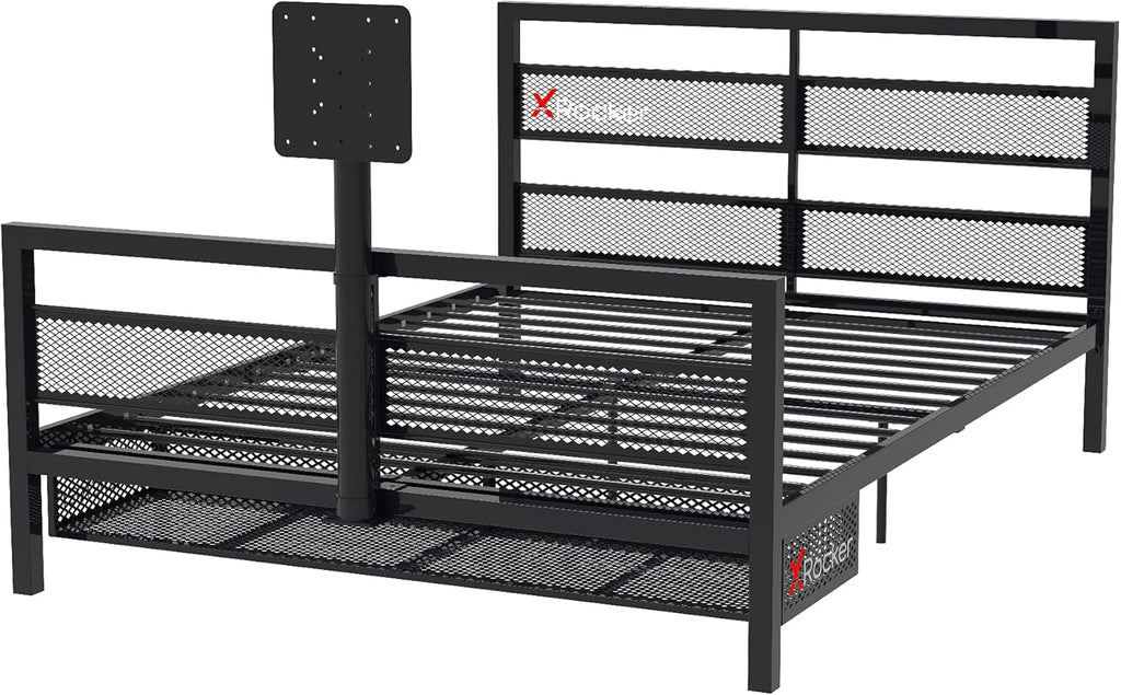 Black Bed with TV Mount N2797