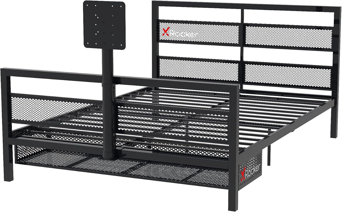 Black Bed with TV Mount N2797