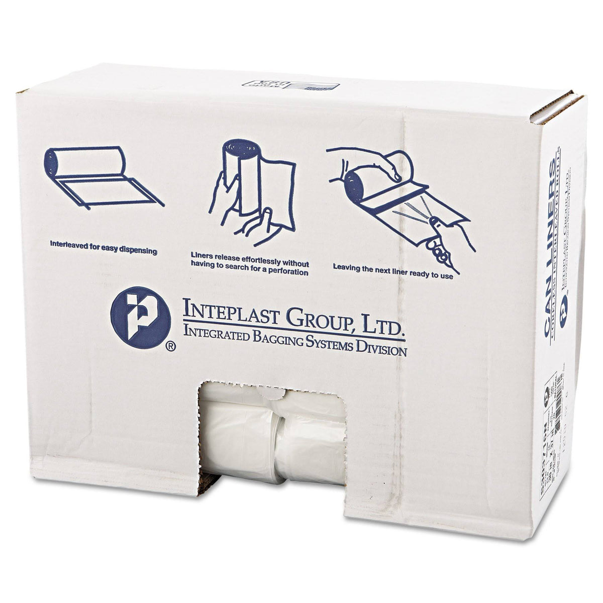30 Gallon High Density Can Liner, 16 Micron Clear G334842