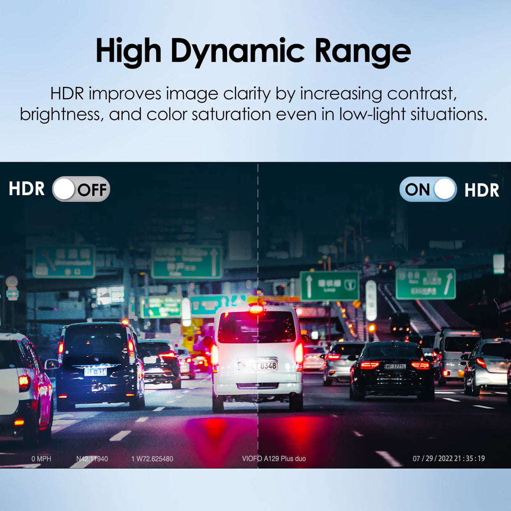 2K 1440P 60FPS + 1080P 30FPS Dashcam Front and Rear M597