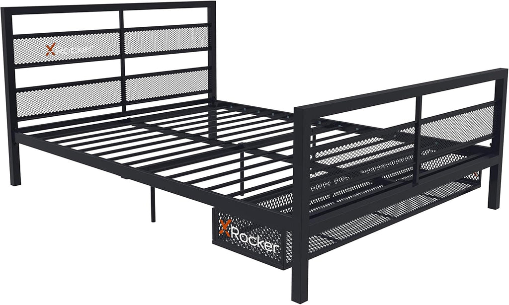Black Bed with TV Mount N2797