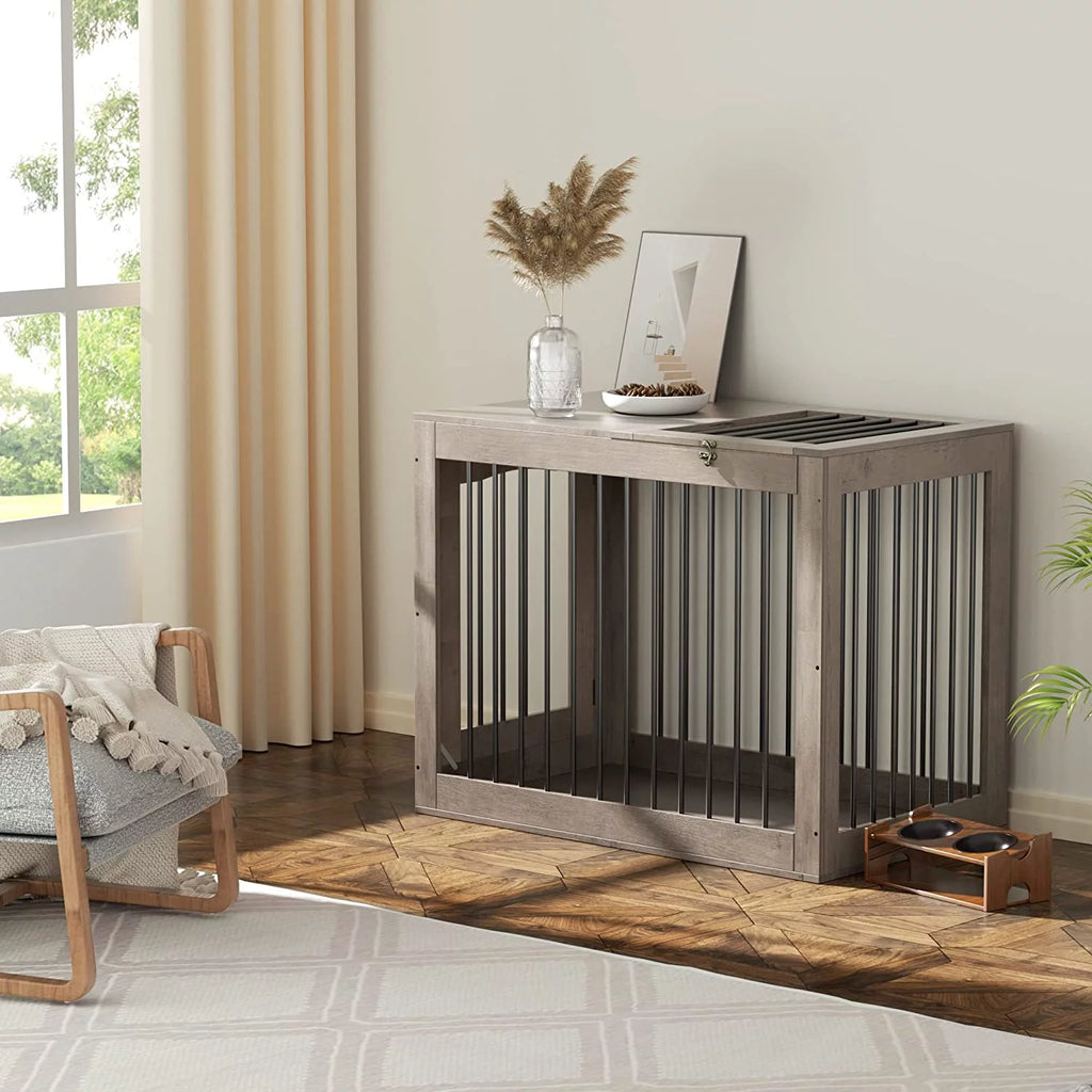 Large Wooden Dog Crate with 2 Doors Y451
