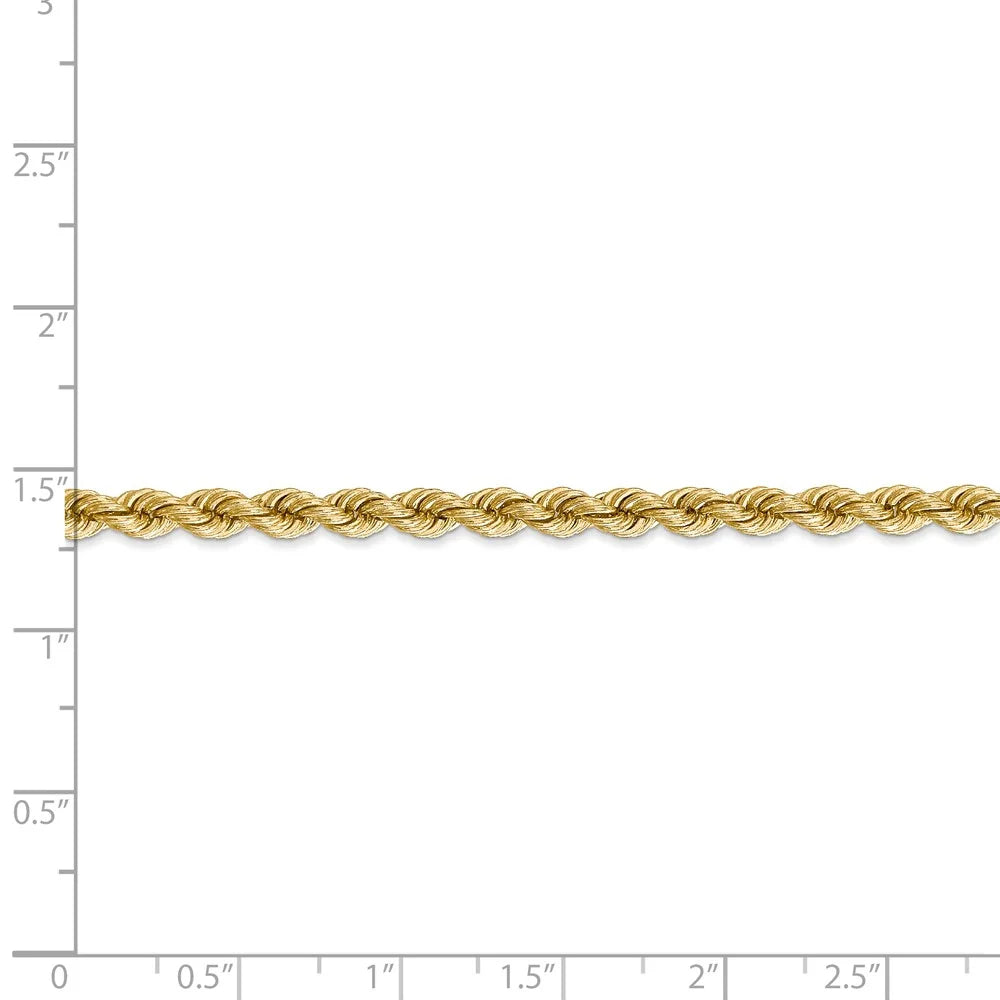 14kt Yellow Gold 22 inch Rope Chain with Lobster Clasp X162514