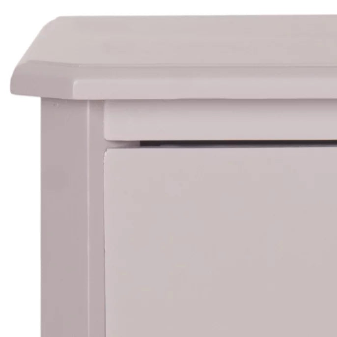 Grey End Table With Storage Drawers T320
