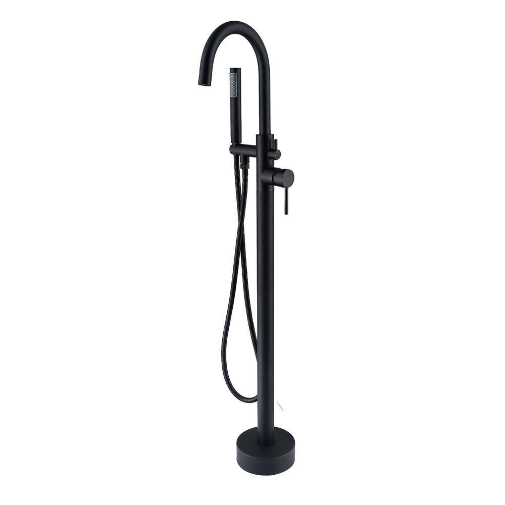 Matte Black Claw Foot Freestanding Tub Faucet I26399