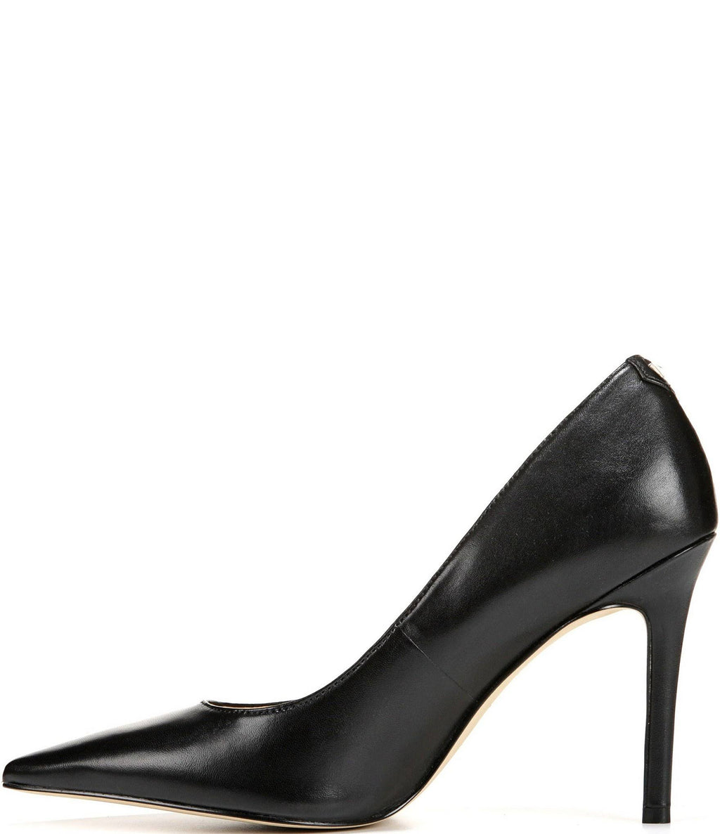 Black Leather Pumps K3199