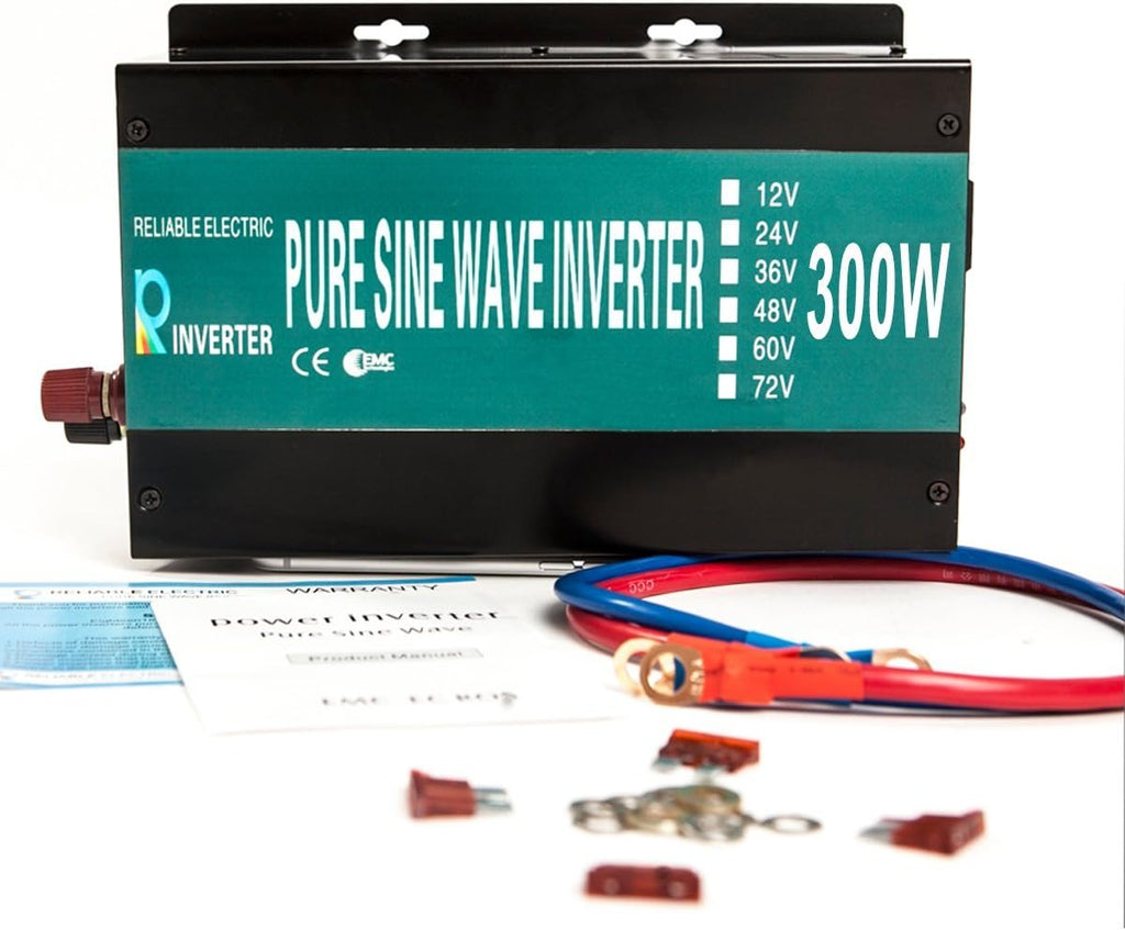 300W Pure Sine Wave Car Power Inverter 24VDC Black X906