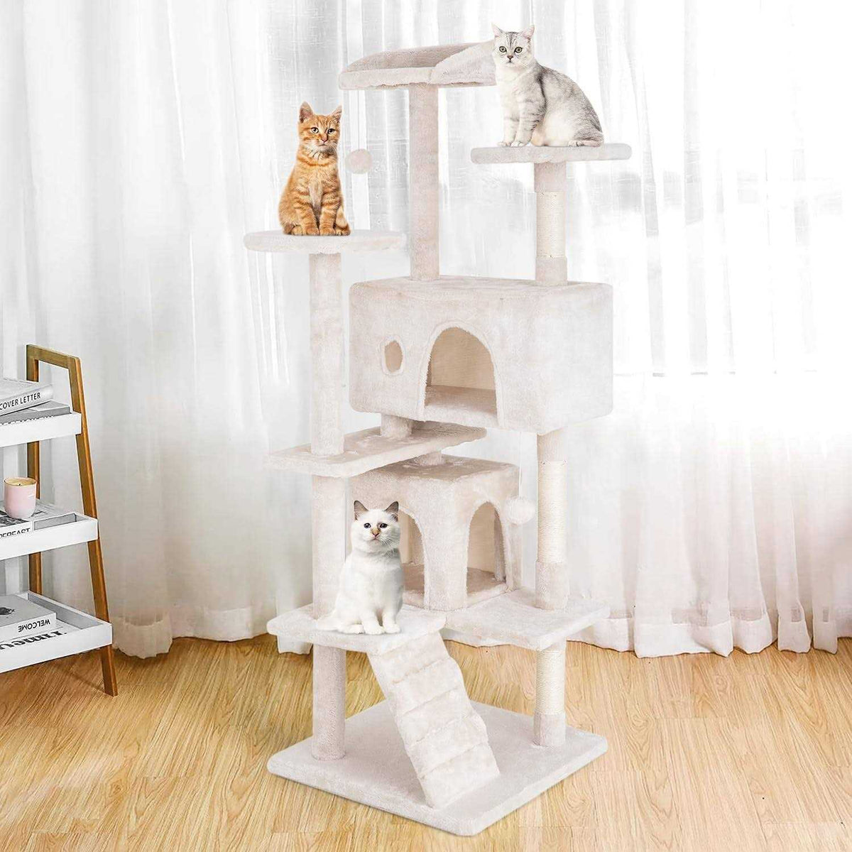 54in Multi-Level Cat Tree with Scratching Post K2997