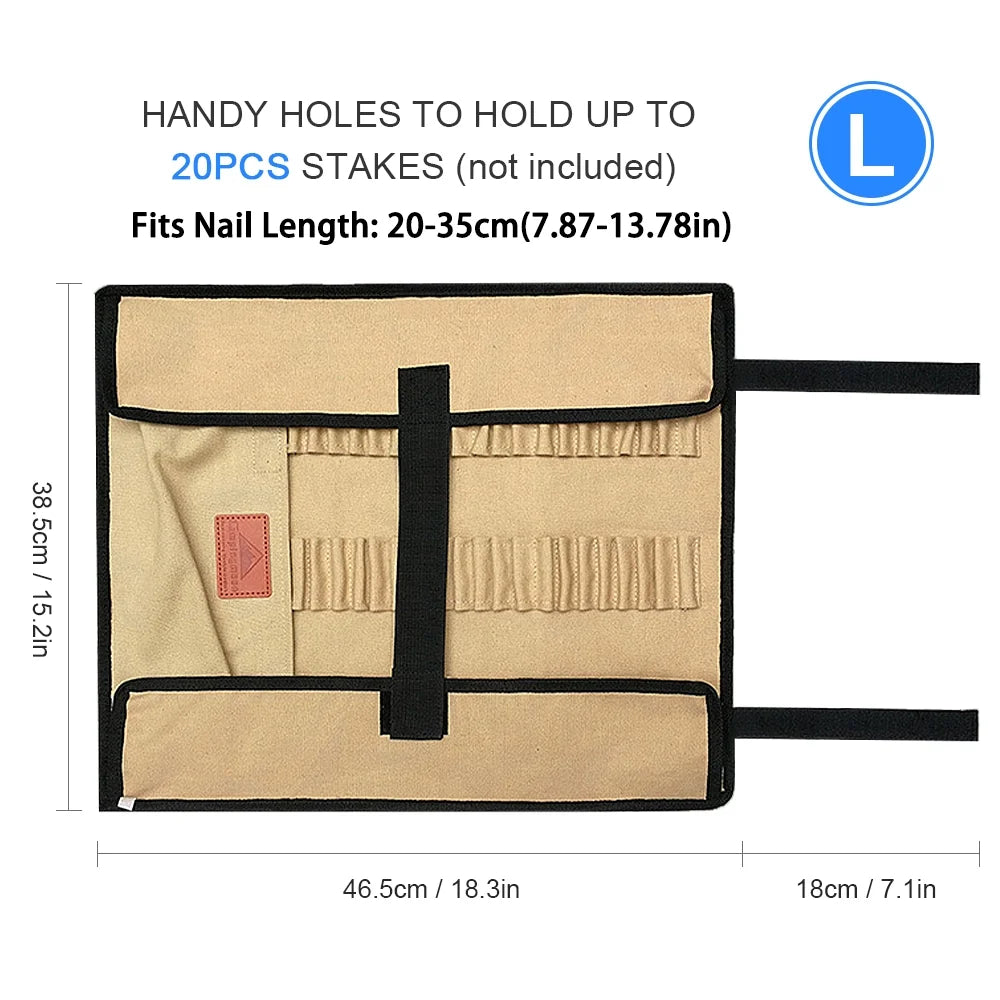 Camping Stake Bag Tent Pegs Storage Bag Carrying Bag Q38676