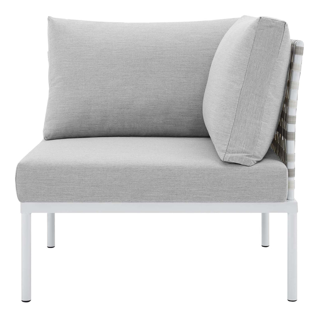 Grey Aluminum Outdoor Corner Chair V63680