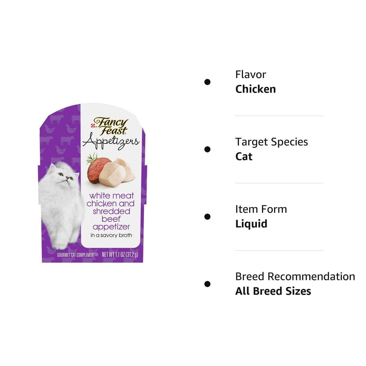 White Meat Chicken & Shredded Beef Wet Cat Food O7272