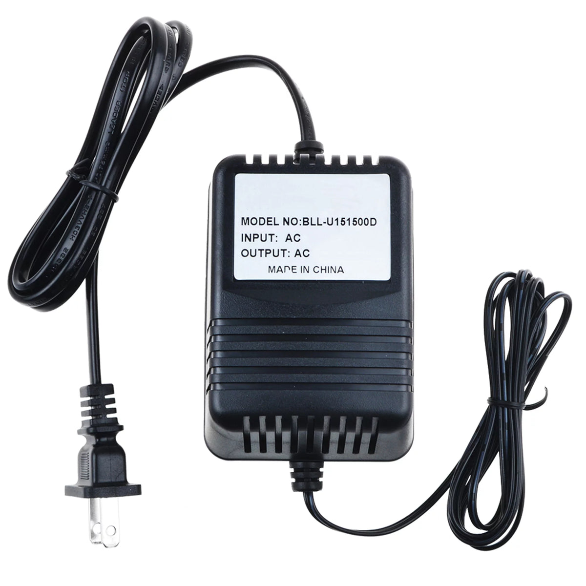 12V AC/AC Adapter Power Supply Charger with Barrel Round Plug Tip H96303