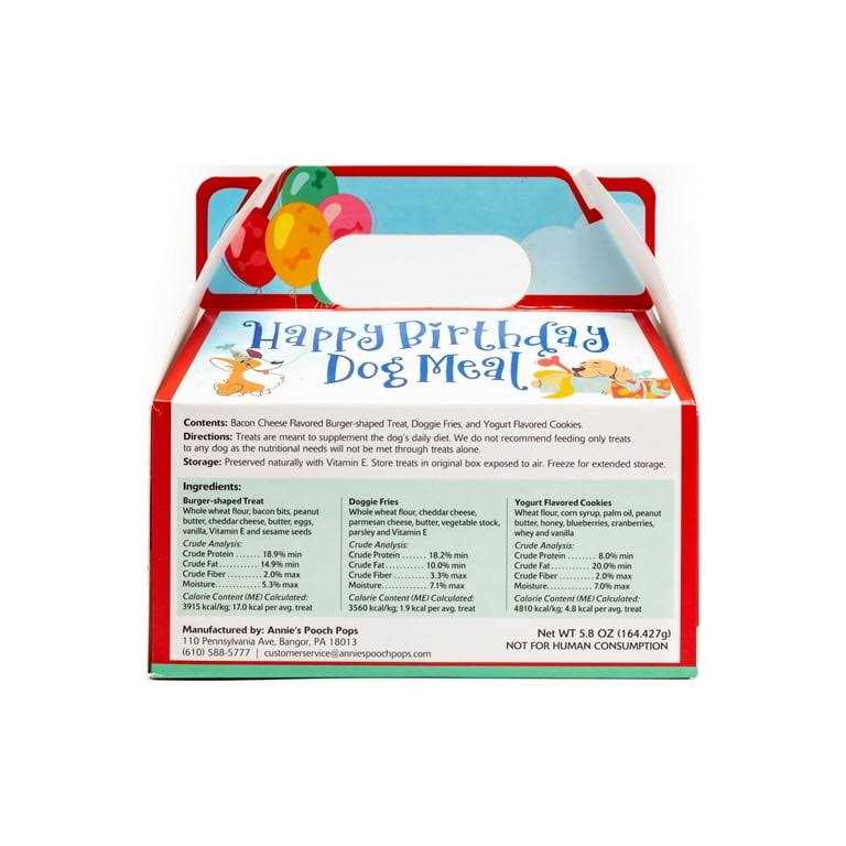 Happy Birthday Dog Meal V8091