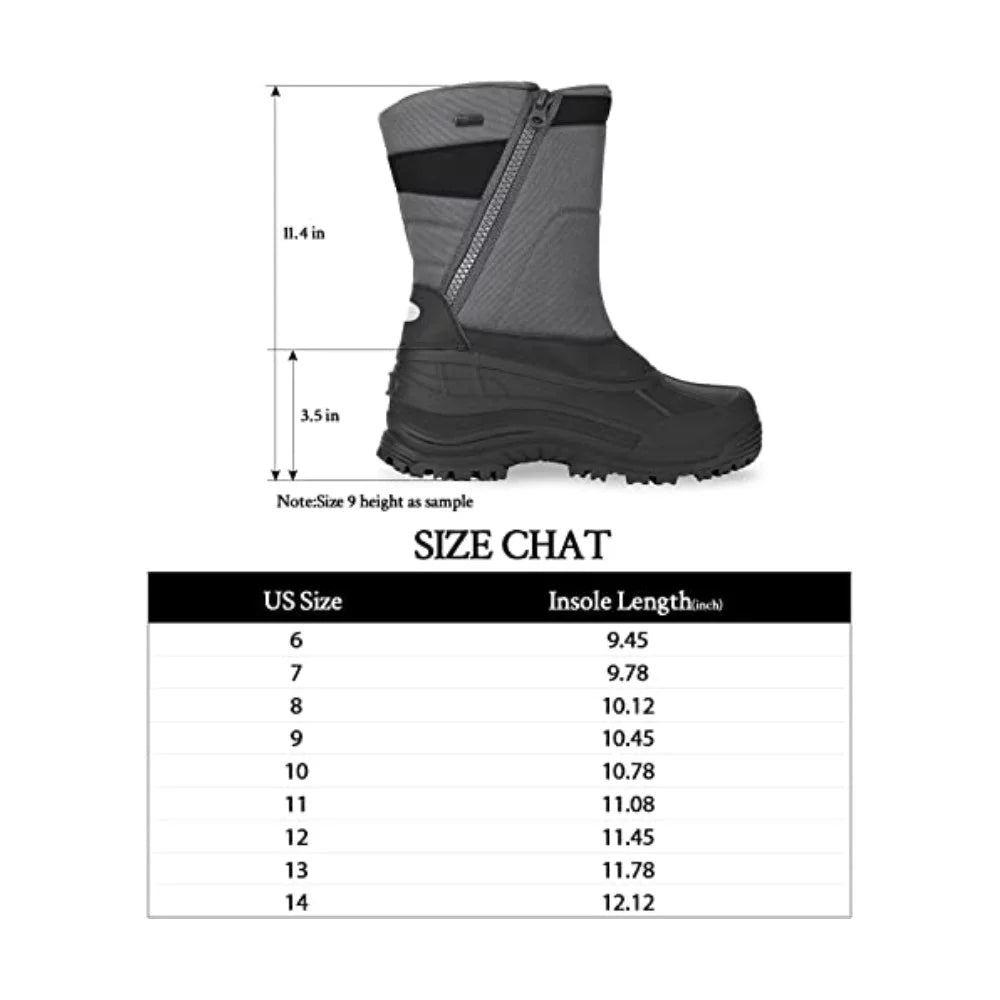 Waterproof Insulated Mid Calf Snow Boots L814219
