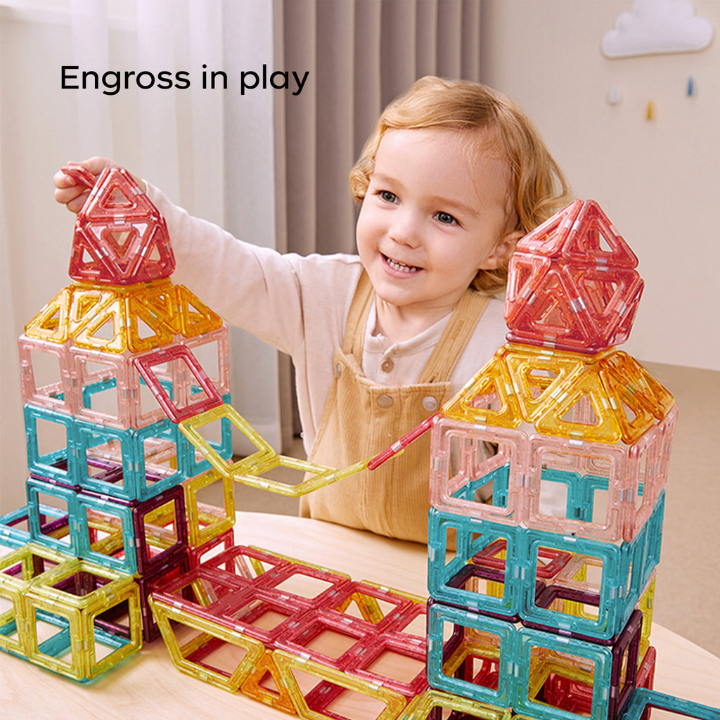 Magnetic Building Blocks with Storage Box V36972