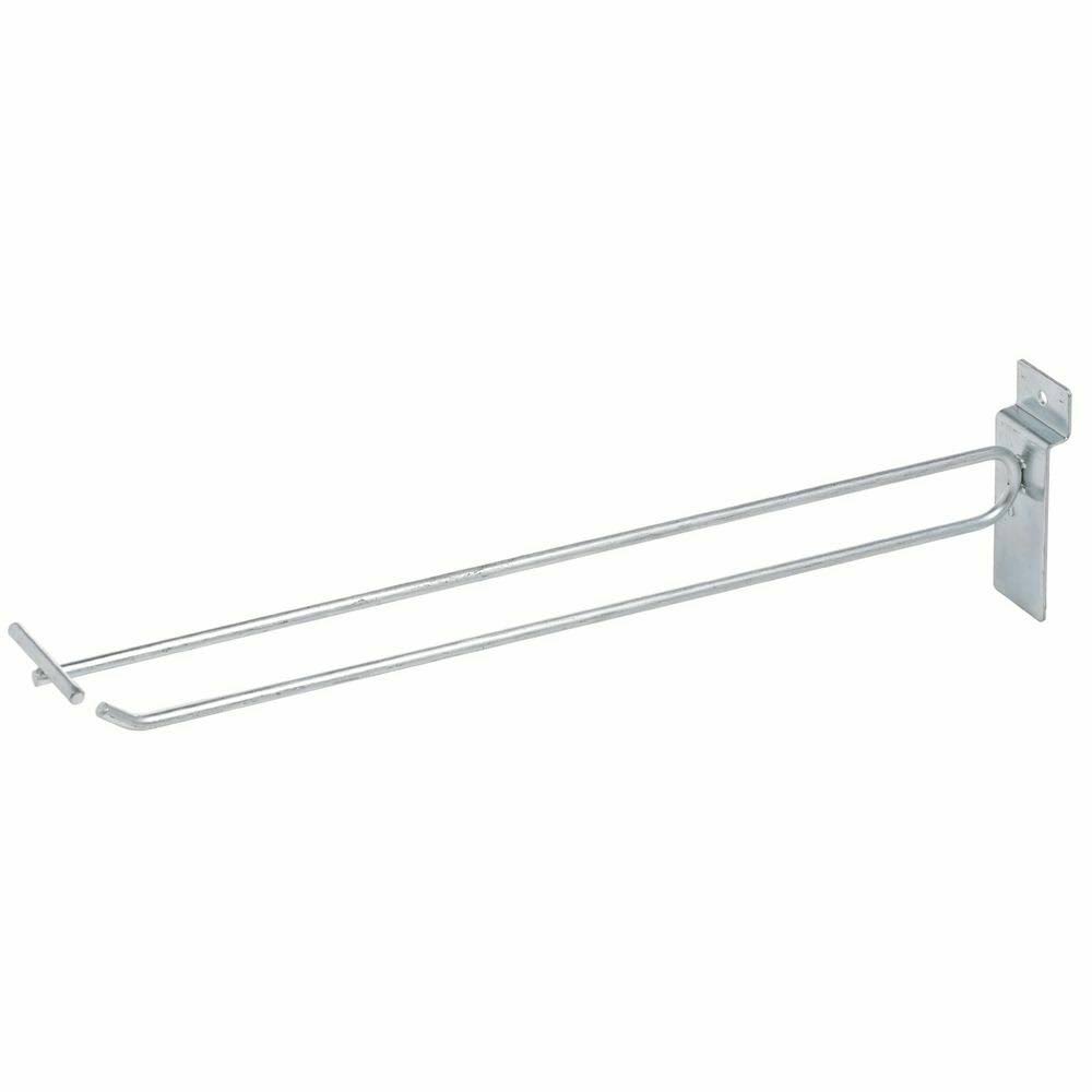12 inch Slatwall Scan Hook, Zinc V960383