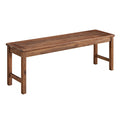 Dark Brown Acacia Wood Patio Bench G4794